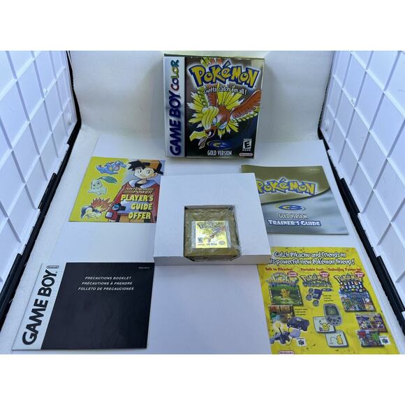 Pokemon Gold Version Nintendo Game Boy Color 2000 Complete In Box CIB